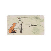 Fuchs und Rotkehlchen Etiket (Voorkant)