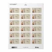 Fuchs und Rotkehlchen Etiket (Full Sheet)
