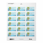 Fuchs unterm Baum Adressaufkleber Etiket (Full Sheet)