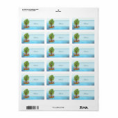 Fuchs unterm Baum Adressaufkleber Etiket (Full Sheet)