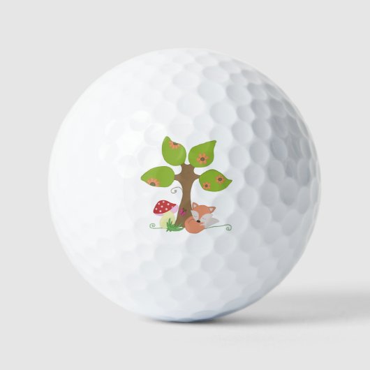 Fuchs unterm Baum Golfballen (Voorkant)