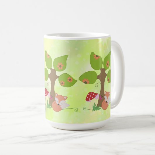 Fuchs unterm Baum Koffiemok (Voorkant rechts)
