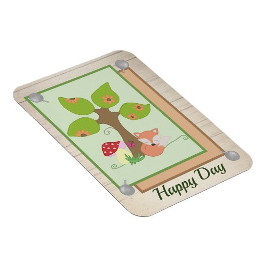 Fuchs unterm Baum Magneet (Rechterzijde)