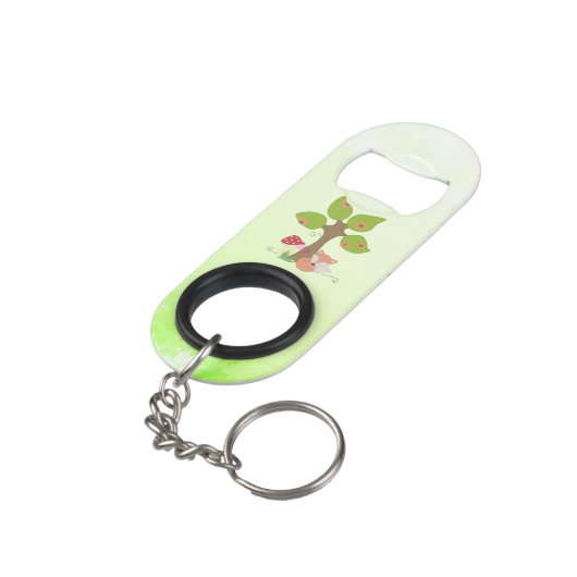 Fuchs unterm Baum  Mini Flessenopener (Achterkant Gekanteld)