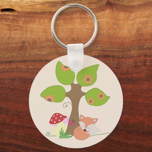 Fuchs unterm Baum Sleutelhanger (Voorkant)