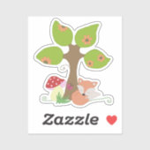 Fuchs unterm Baum Sticker (Vel)
