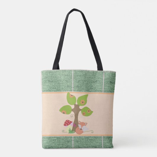Fuchs unterm Baum Tote Bag (Achterkant)
