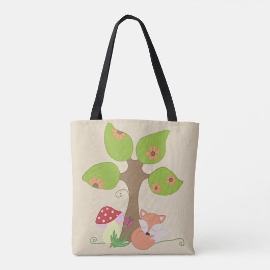 Fuchs unterm Baum Tote Bag (Achterkant)