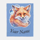 Fuchs, Wasserfarben-Malerei Fleece Deken (Voorkant)