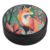 Fuchs Zauberwald Hand-Painted Nature Illustrations Hockey Puck (3/4)