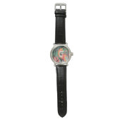 Fuchs Zauberwald Hand-Painted Nature Illustrations Horloge (Vlak)