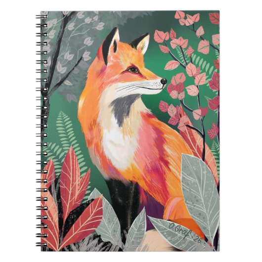 Fuchs Zauberwald Hand-Painted Nature Illustrations Notitieboek (Voorkant)