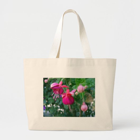 Fuchsia 1 grote tote bag (Voorkant)