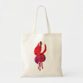 Fuchsia abstracte waterverf floraal tote bag (Voorkant)
