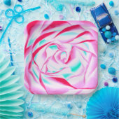 Fuchsia and Aqua Paper Bord (Feest)