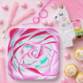 Fuchsia and Aqua Paper Bord (Feest)