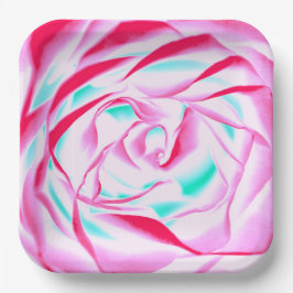 Fuchsia and Aqua Paper Bord