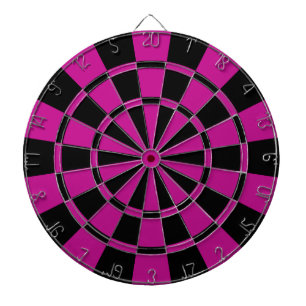 Fuchsia and Black Dartbord