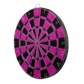 Fuchsia and Black Dartbord (Voorkant Rechts)