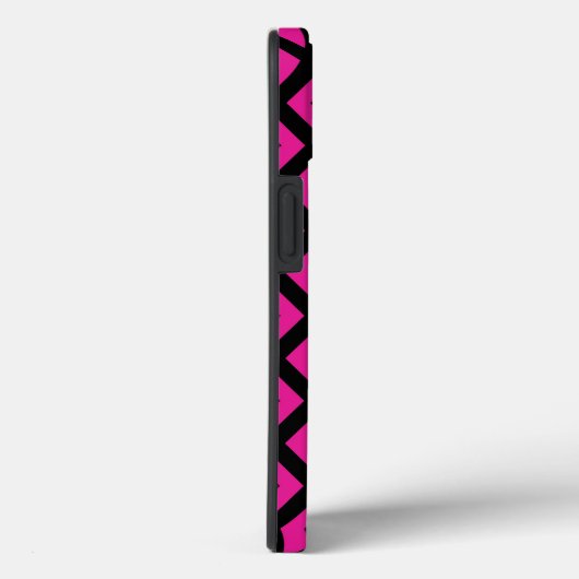 Fuchsia and black diamond Patroon Hoesje-Mate iPho Case-Mate iPhone Case (Achterkant / Rechts)