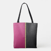 Fuchsia and Black met Gold Tote Bag (Achterkant)