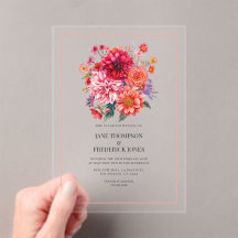 Fuchsia and Coral Bright Floral Wedding