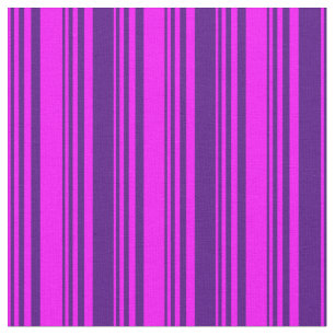 Fuchsia and Indigo Pattern Stof