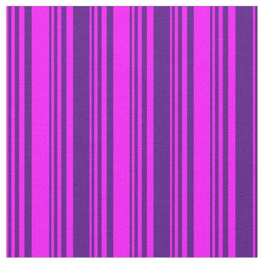 Fuchsia and Indigo Pattern Stof (Close Up)