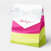 Fuchsia and Lime Green Favor Boxes Bedankdoosjes (Voorkant Zijde)