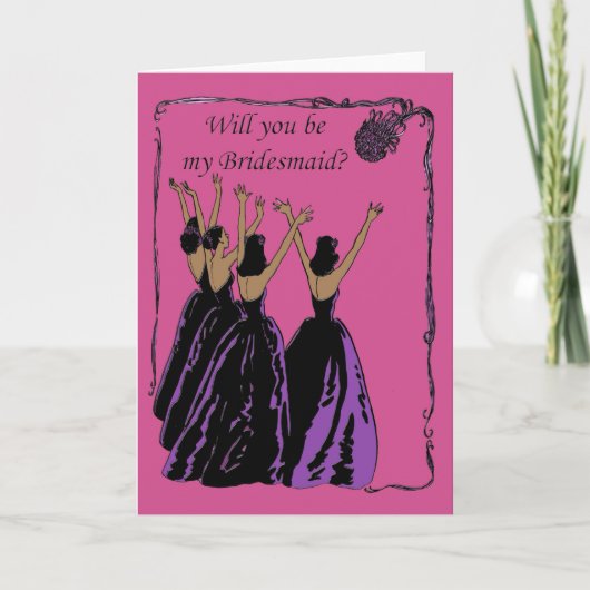 fuchsia and paarse bridesmaid call (Voorkant)