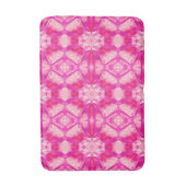 Fuchsia and Pastel Pink Tie Dye Pattern Badmat (Voorkant Verticaal)
