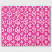 Fuchsia and Pastel Pink Tie Dye Pattern Cadeaupapier (Vlak)
