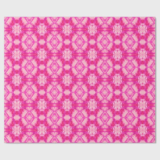 Fuchsia and Pastel Pink Tie Dye Pattern Cadeaupapier (Vlak)