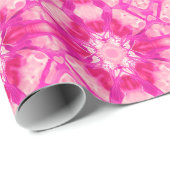 Fuchsia and Pastel Pink Tie Dye Pattern Cadeaupapier (Rol Hoek)