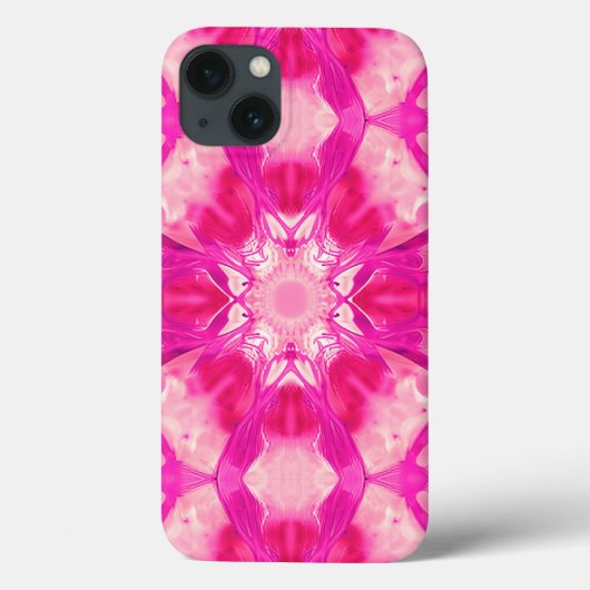 Fuchsia and Pastel Pink Tie Dye Pattern Case-Mate iPhone Case (Achterkant)