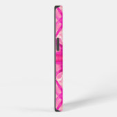 Fuchsia and Pastel Pink Tie Dye Pattern iPhone Hoesje (Rechterkant)