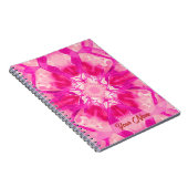 Fuchsia and Pastel Pink Tie Dye Pattern Notitieboek (Rechterzijde)