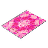 Fuchsia and Pastel Pink Tie Dye Pattern Notitieboek (Linkerzijde)