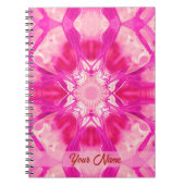 Fuchsia and Pastel Pink Tie Dye Pattern Notitieboek (Voorkant)