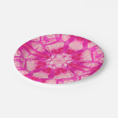 Fuchsia and Pastel Pink Tie Dye Pattern Papieren Bordje (Gekanteld)