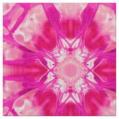 Fuchsia and Pastel Pink Tie Dye Pattern Stof (Close Up)