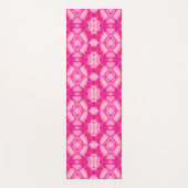 Fuchsia and Pastel Pink Tie Dye Pattern Yogamat (Voorkant)