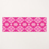 Fuchsia and Pastel Pink Tie Dye Pattern Yogamat (Voorkant (horizontaal))