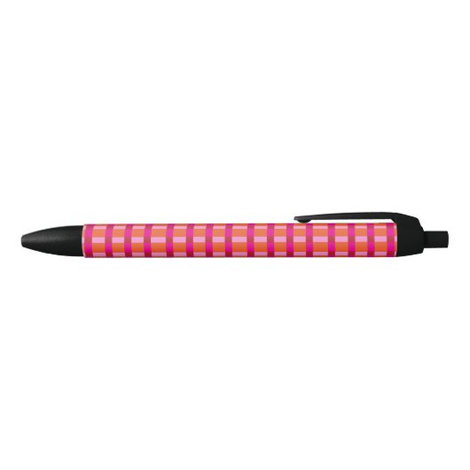 Fuchsia and Tangerine Plaid Pen (Bovenkant)
