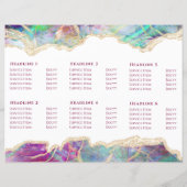 Fuchsia aquamarijn opaal design brochure (Achterkant)