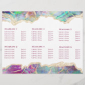 Fuchsia aquamarijn opaal design brochure (Achterkant)