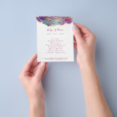 Fuchsia Aquamarine Opal Design Flyer (Hand)