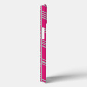 Fuchsia Art Deco Lines Case-Mate iPhone Case (Achterkant / Rechts)