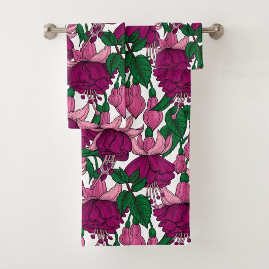 Fuchsia Bad Handdoek (Insitu)