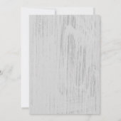 Fuchsia Barn Wood Wedding Invitations Kaart (Achterkant)